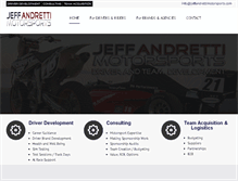 Tablet Screenshot of jeffandrettimotorsports.com